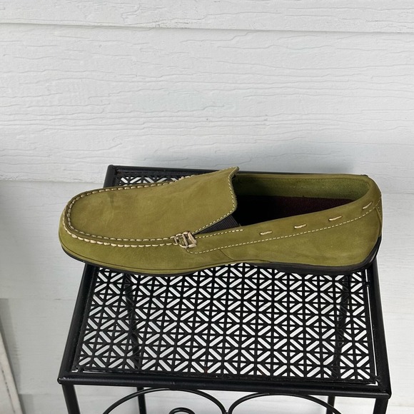 Rockport Loafer Slip On Shoes Mens 10M Colrain Green Nubuck Washable Casual NEW‎ main image 7